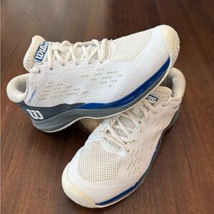 Wilson Men's White and Blue Pickleball Shoes